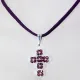 Small Cross - Anahita-Purple Suedine - 2